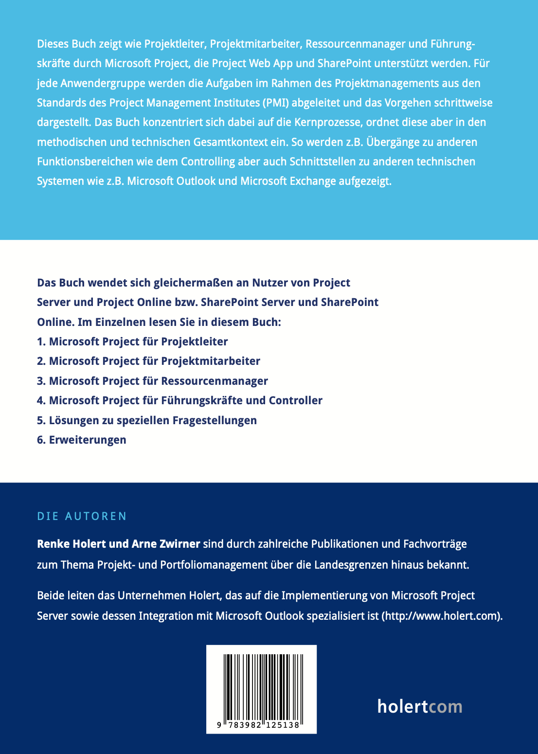 Rückseitencover Microsoft Project 2019