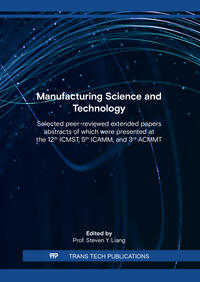 Vorderes Coverbild Manufacturing Science and Technology