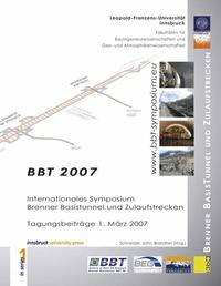 Vorderes Coverbild BBT-Symposium 2007 - Brennerbasistunnel und Zulaufstrecken