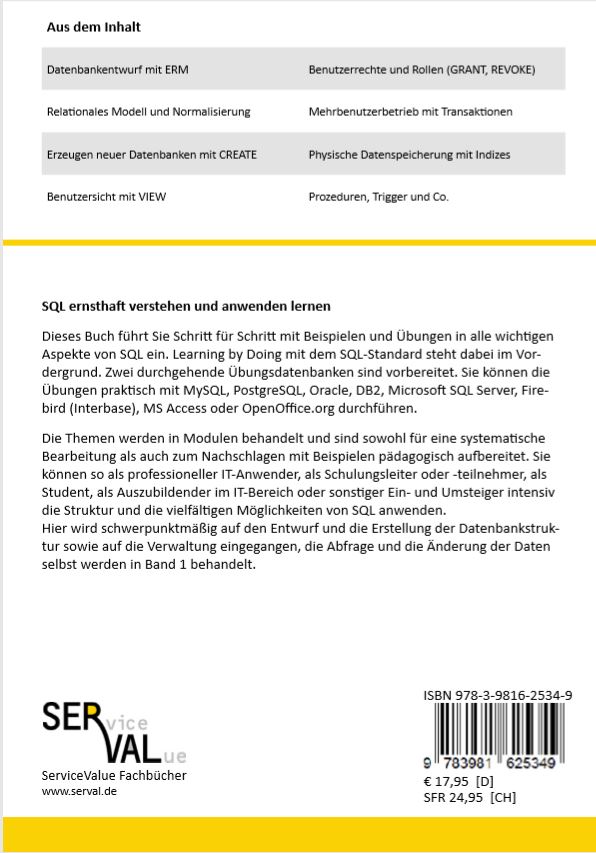 Rückseitencover SQL Band 2