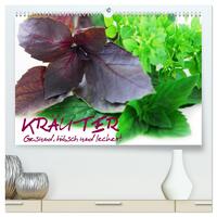 Vorderes Coverbild Kräuter - Gesund, hübsch und lecker (hochwertiger Premium Wandkalender 2025 DIN A2 quer), Kunstdruck in Hochglanz