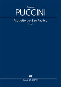 Vorderes Coverbild Mottetto per San Paolino (Klavierauszug)