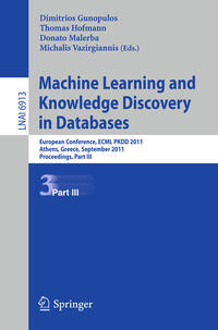 Vorderes Coverbild Machine Learning and Knowledge Discovery in Databases, Part III