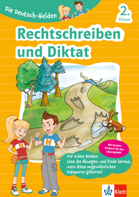 Vorderes Coverbild Klett Die Deutsch-Helden: Rechtschreiben und Diktat 2. Klasse