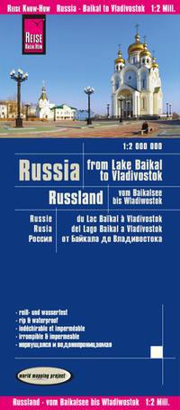 Vorderes Coverbild Reise Know-How Landkarte Russland - vom Baikalsee bis Wladiwostok / Russia - from Lake Baikal to Vladivostok (1:2.000.000)