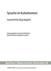 Vorderes Coverbild Sprache im Kulturkontext