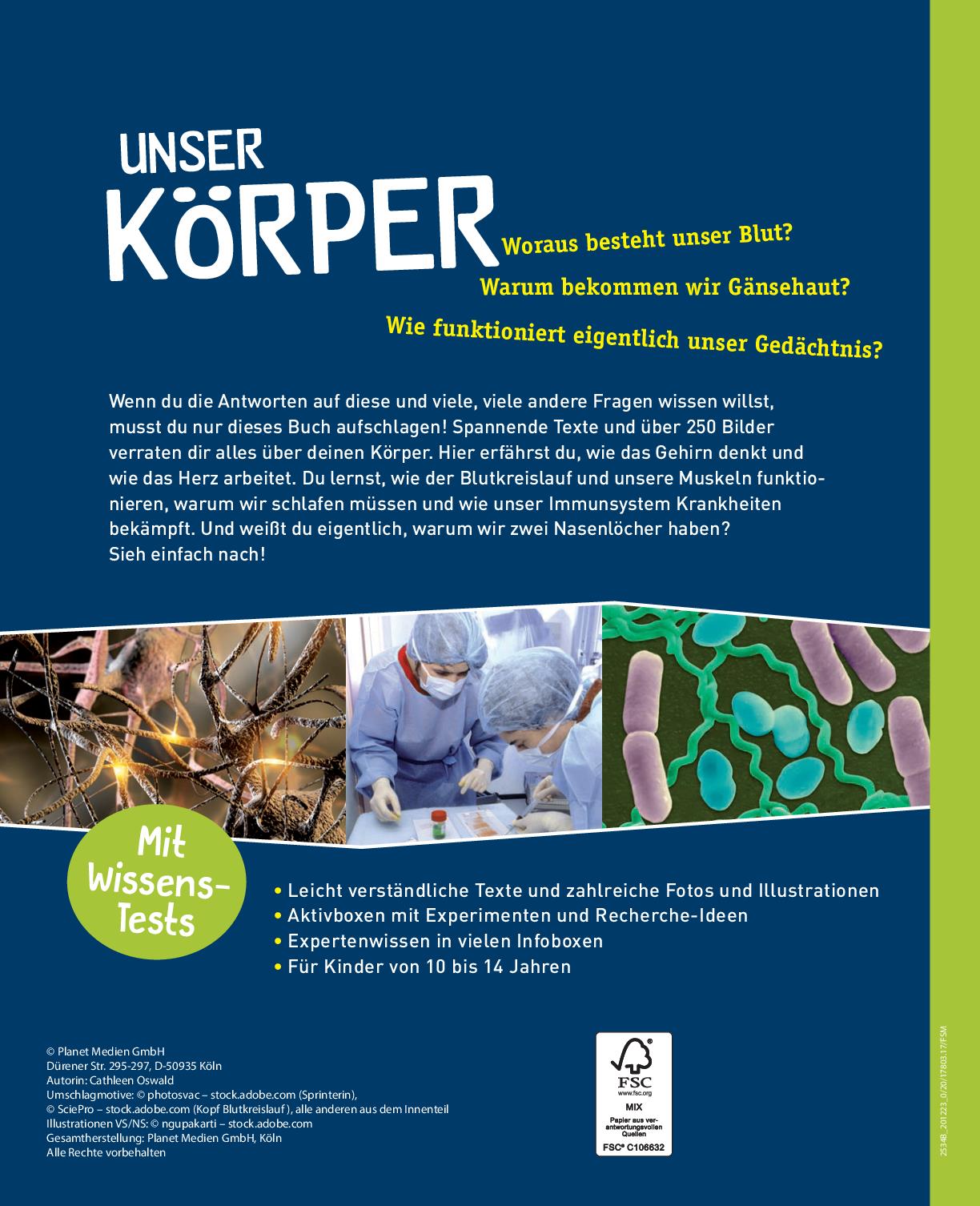 Rückseitencover Unser Körper