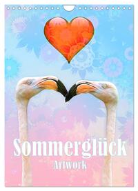 Vorderes Coverbild Sommerglück - Artwork (Wandkalender 2025 DIN A4 hoch), CALVENDO Monatskalender