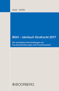 Vorderes Coverbild BGH - Jahrbuch Strafrecht 2017