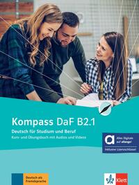 Vorderes Coverbild Kompass DaF B2.1 - Hybride Ausgabe allango