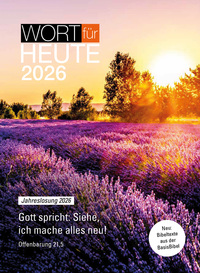Vorderes Coverbild Wort für heute 2026 - Großdruck-Buchkalender