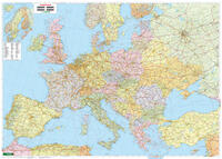 Vorderes Coverbild Europa politisch, Wandkarte 1:2.600.000, Magnetmarkiertafel, freytag & berndt