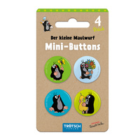Vorderes Coverbild TRÖTSCH - Der kleine Maulwurf Mini-Buttons 4er Set Maulwurf | Ab 3 Jahren