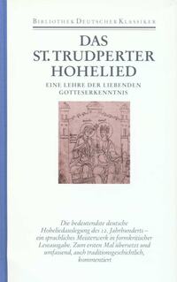 Vorderes Coverbild Das St.Trudperter Hohelied