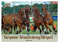 Vorderes Coverbild Vierspänner Herausforderung Fahrsport (Wandkalender 2025 DIN A2 quer), CALVENDO Monatskalender