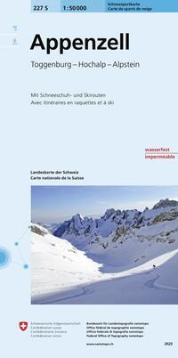Vorderes Coverbild 227S Appenzell Schneesportkarte