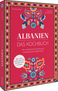 Vorderes Coverbild Albanien. Das Kochbuch