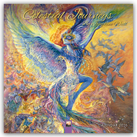 Vorderes Coverbild Celestial Journeys by Josephine Wall – Himmlische Reisen von Josephine Wall 2026 – Original Flame Tree Publishing-Kalender [Kalender]