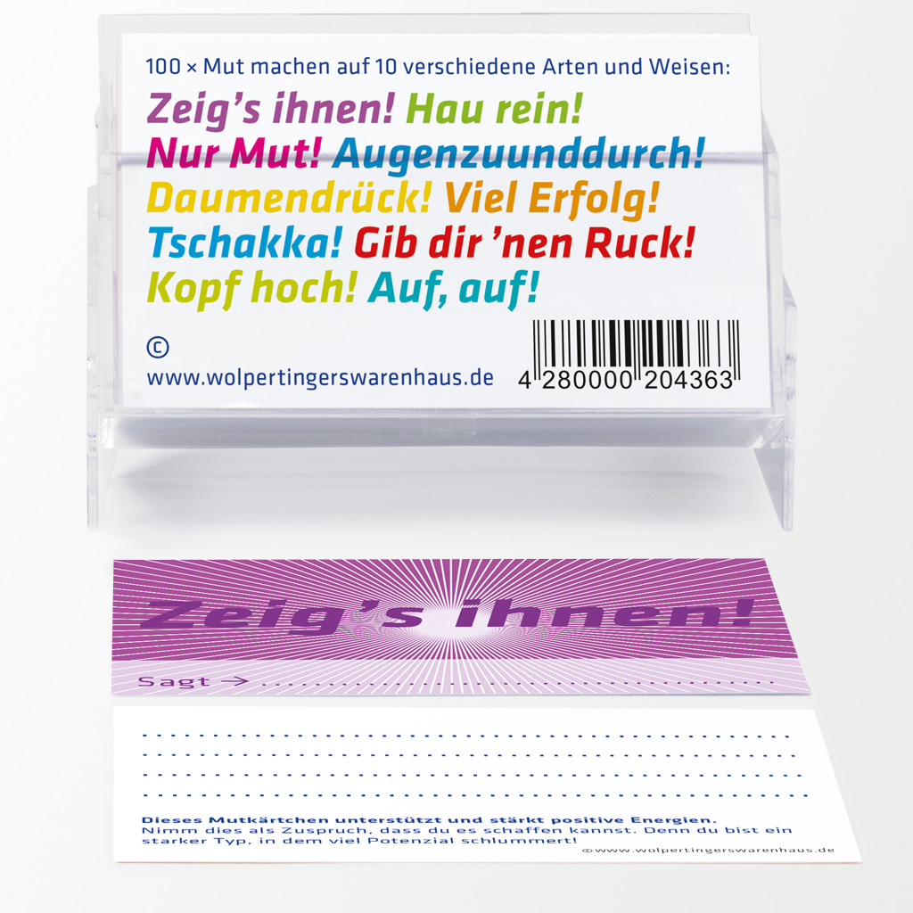 Rückseitencover Tadelkärtchen