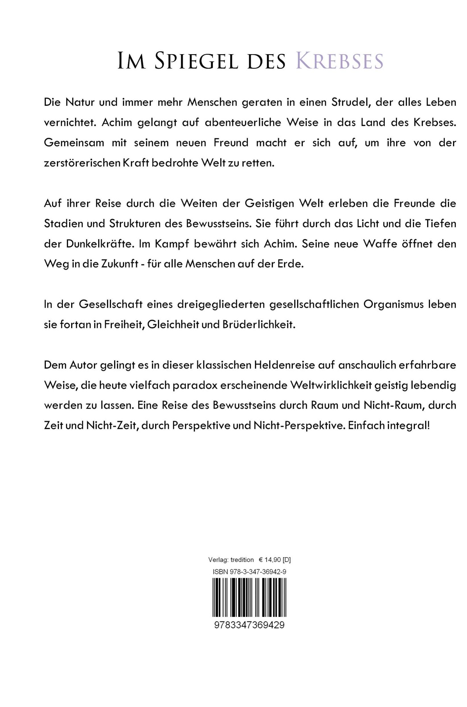 Rückseitencover Im Spiegel des Krebses