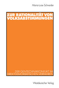 Vorderes Coverbild Zur Rationalität von Volksabstimmungen