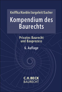 Vorderes Coverbild C.H. Beck Baurecht / Kompendium des Baurechts