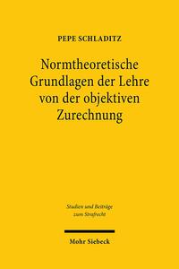 Vorderes Coverbild Normtheoretische Grundlagen der Lehre von der objektiven Zurechnung
