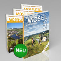 Vorderes Coverbild Moselsteig - PremiumSet. Offizieller Wanderführer mit drei Karten 1:25000, GPS-Daten, Höhenprofile, Online-Anbindung "Scan to go".