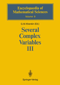 Vorderes Coverbild Several Complex Variables III