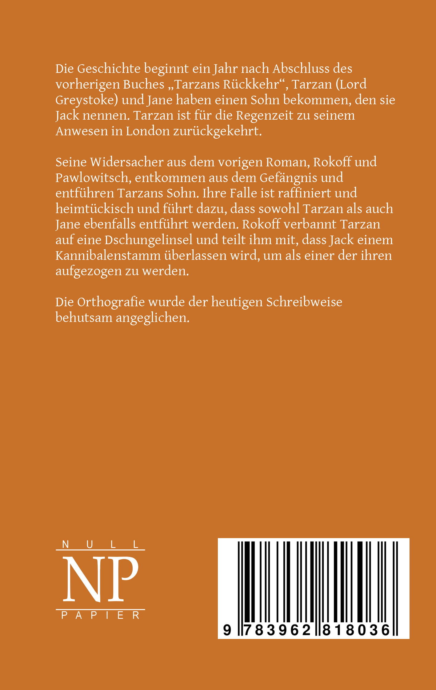 Rückseitencover Tarzan – Band 3