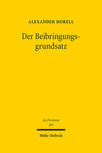 Vorderes Coverbild Der Beibringungsgrundsatz