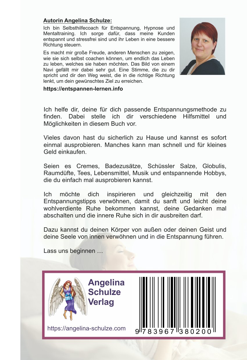 Rückseitencover Entspannung zu Hause