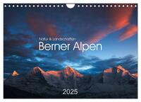 Vorderes Coverbild BERNER ALPEN - Natur und Landschaften (Wandkalender 2025 DIN A4 quer), CALVENDO Monatskalender