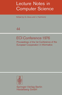 Vorderes Coverbild ECI Conference 1976