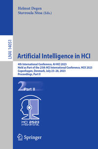 Vorderes Coverbild Artificial Intelligence in HCI