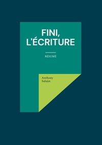 Vorderes Coverbild Fini, l'écriture