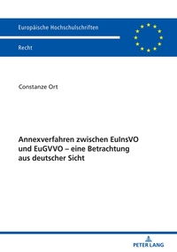 Vorderes Coverbild Annexverfahren zwischen EuInsVO und EuGVVO – eine Betrachtung aus deutscher Sicht