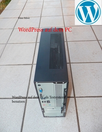 Vorderes Coverbild WordPress auf dem PC