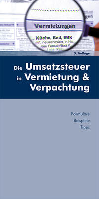 Vorderes Coverbild Die Umsatzsteuer in Vermietung und Verpachtung