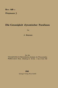 Vorderes Coverbild Die Genauigkeit dynamischer Parallaxen
