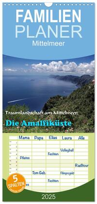 Vorderes Coverbild Familienplaner 2025 - mit 5 Spalten (Wandkalender, 21 x 45 cm) CALVENDO