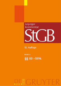 Vorderes Coverbild Strafgesetzbuch. Leipziger Kommentar / §§ 80-109k