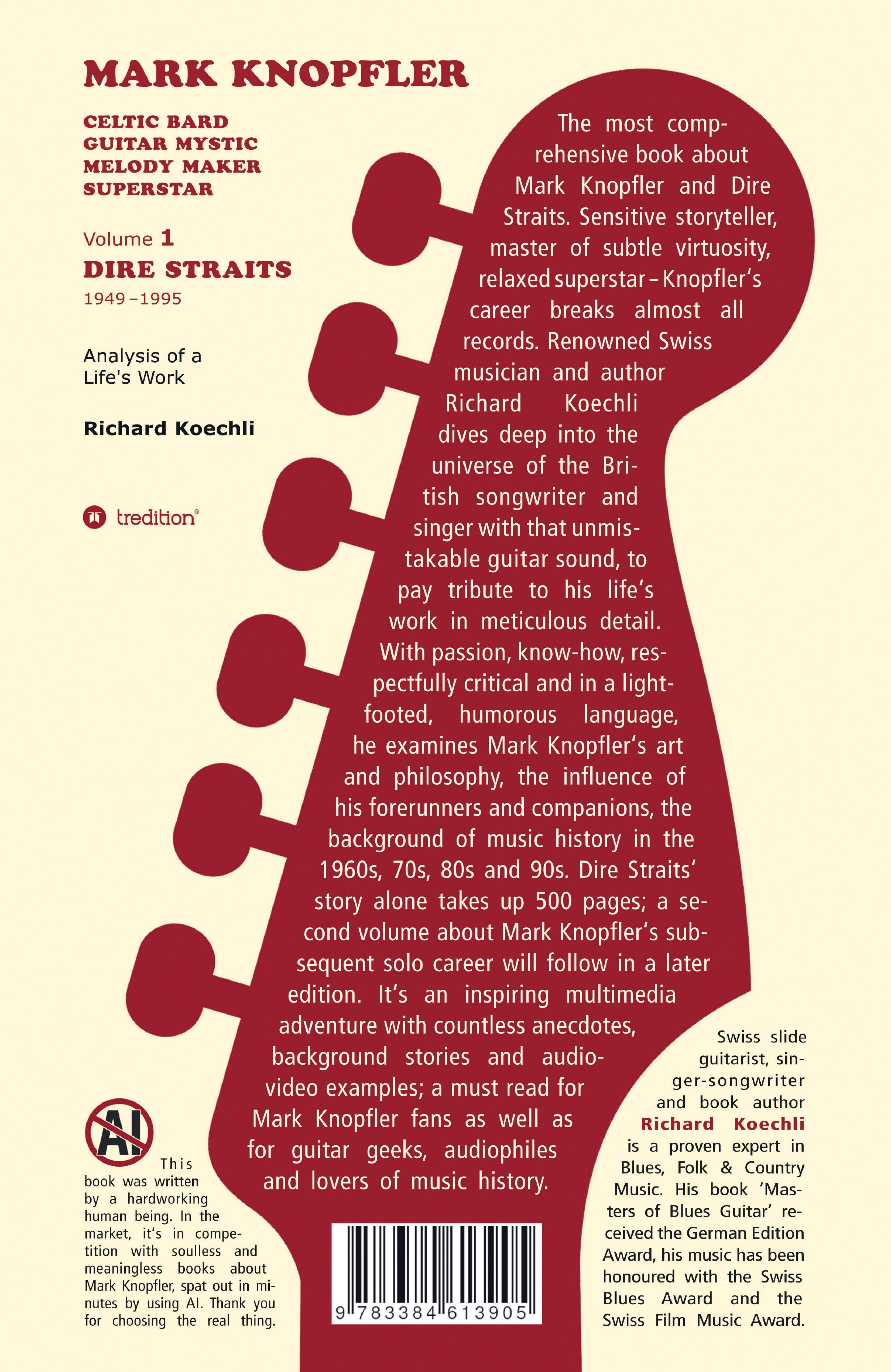 Rückseitencover Mark Knopfler (Volume 1, Dire Straits) – the real 500-page book, special US edition