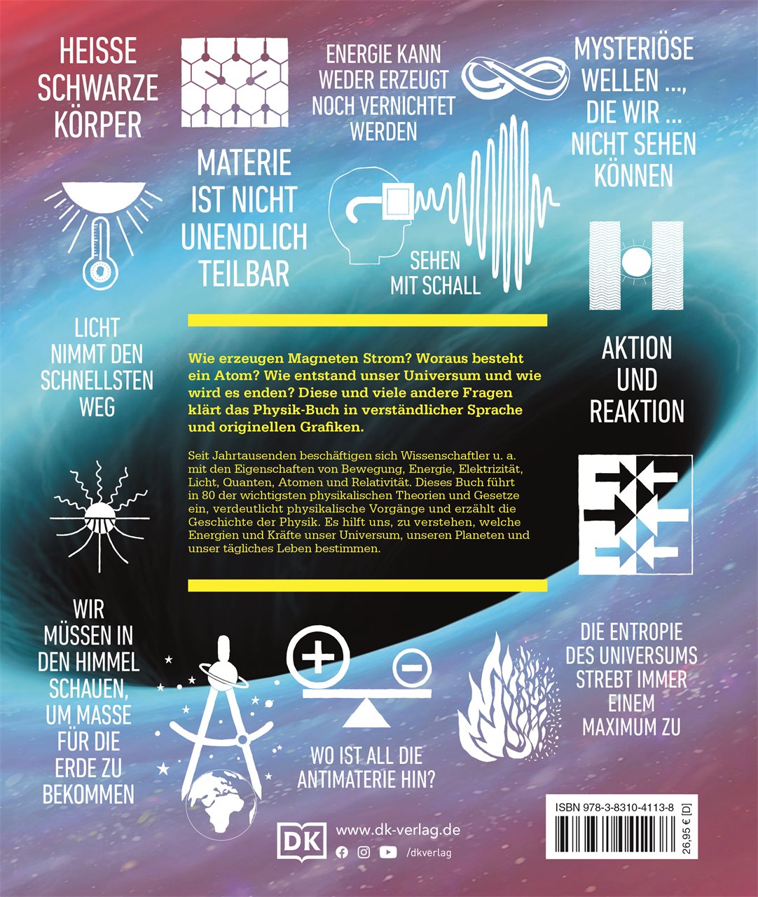Rückseitencover Big Ideas. Das Physik-Buch