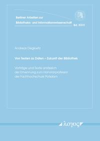 Vorderes Coverbild Von Texten zu Daten -- Zukunft der Bibliothek
