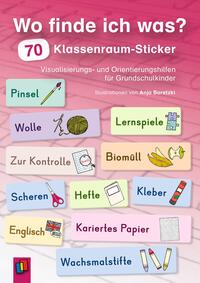 Vorderes Coverbild Wo finde ich was? 70 Klassenraum-Sticker