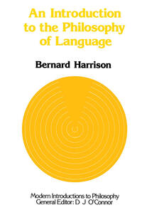 Vorderes Coverbild An Introduction to the Philosophy of Language