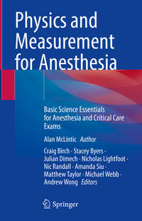 Vorderes Coverbild Physics and Measurement for Anesthesia