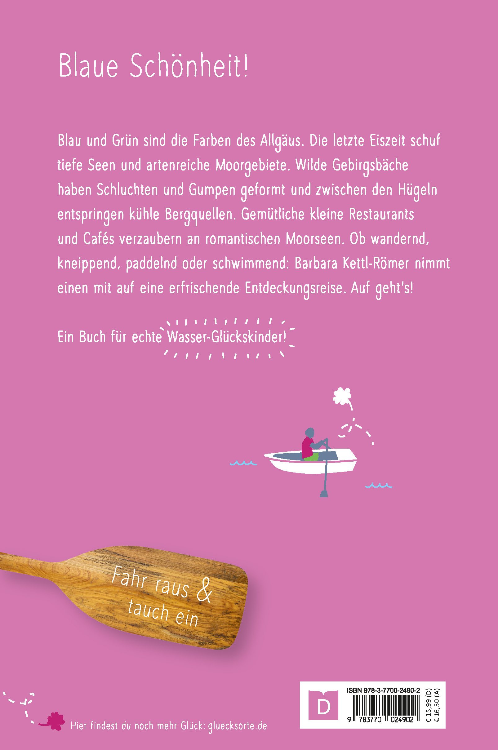 Rückseitencover Blaue Glücksorte im Allgäu