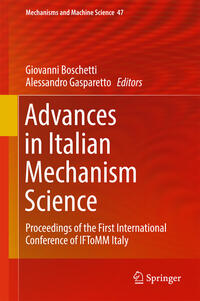 Vorderes Coverbild Advances in Italian Mechanism Science